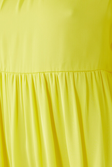 Thea Blouson-Sleeve Mini Dress